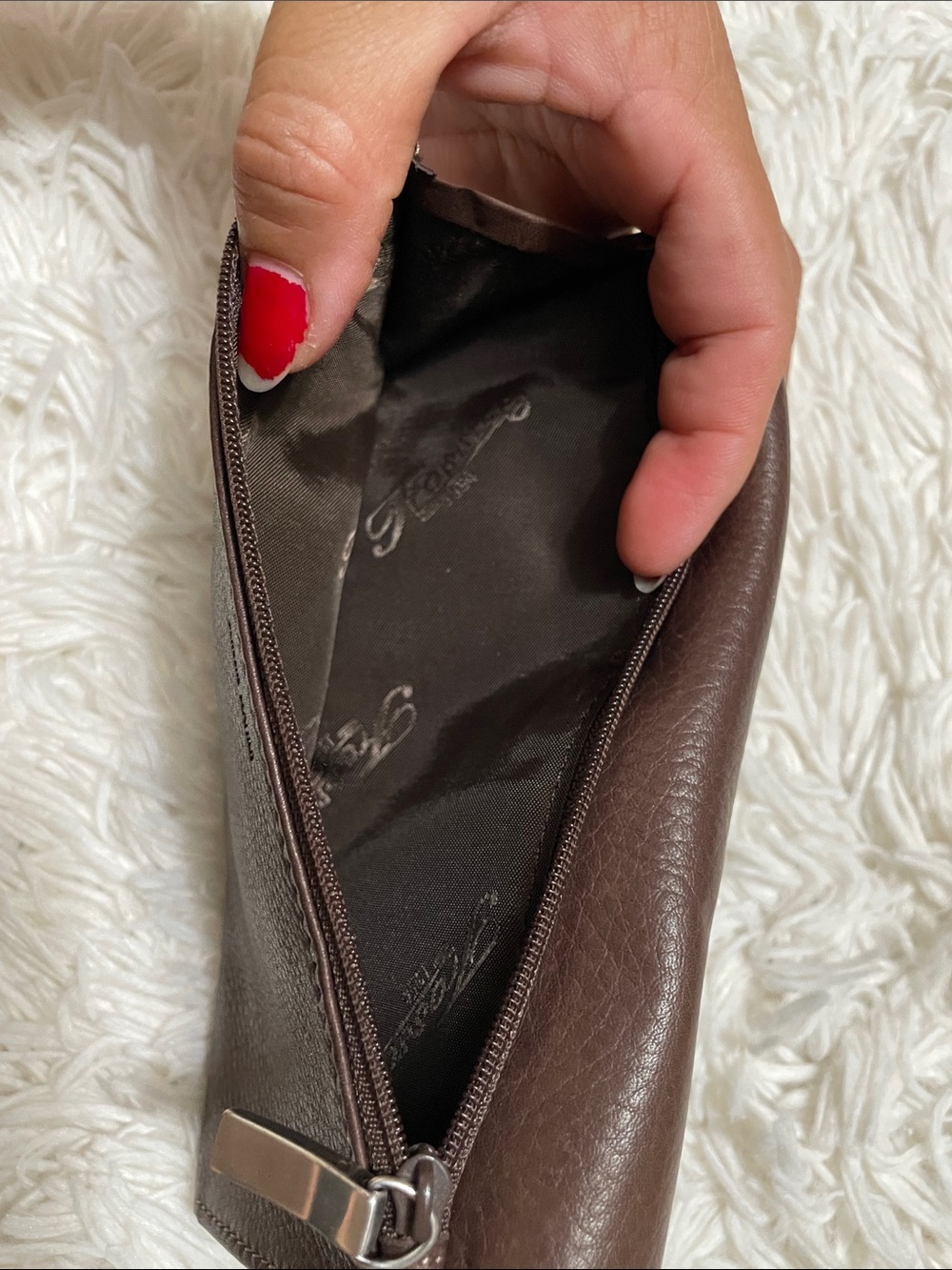 Vintage Fossil Brown Leather Organizer Wallet - Picture 3 of 4